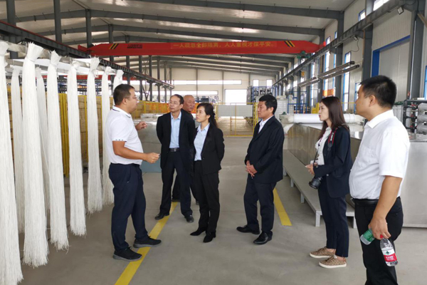 陜西航天建設(shè)集團(tuán)有限公司總經(jīng)理、黨委副書記謝明娟率隊(duì)赴遼寧一諾環(huán)保產(chǎn)業(yè)集團(tuán)開展考察調(diào)研工作